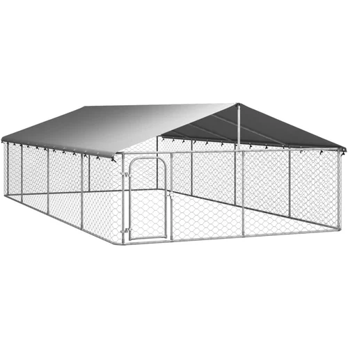  vanjski kavez za pse s krovom 600 x 300 x 150 cm