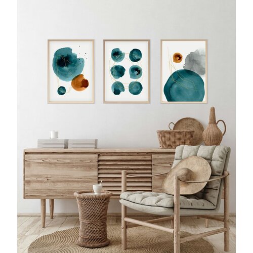 Wallity Uramljena slika Huhu117, 20x30 cm , 3 dela Slike