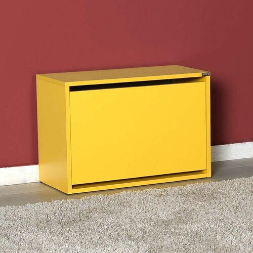 HANAH HOME SHC-110-HH-1 yellow shoe cabinet Cene