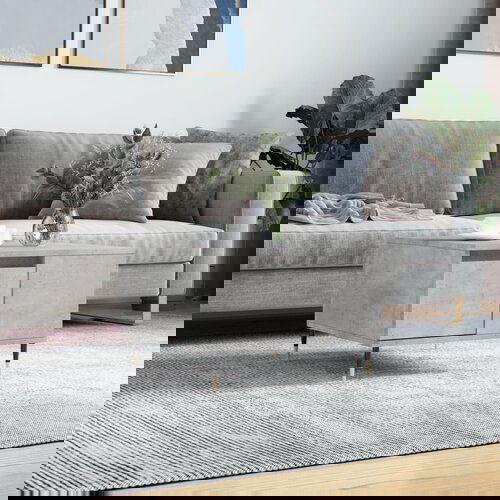 VidaXL Klubska mizica betonsko siva 55x55x36,5 cm inženirski les Slike