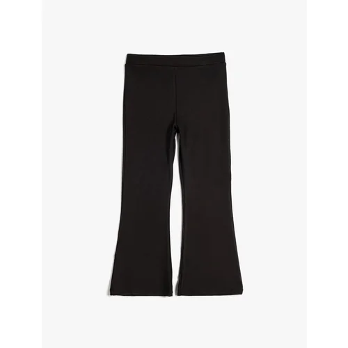 Koton Basic Flared Trousers with Elastic Waist