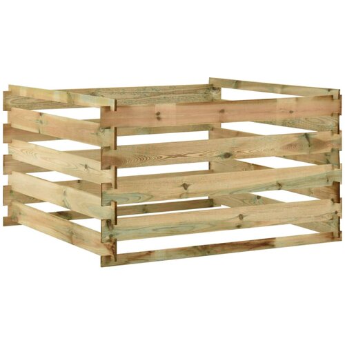 vidaXL Vrtni kompostnik iz letvic 120x120x70 cm impregnirana borovina Cene