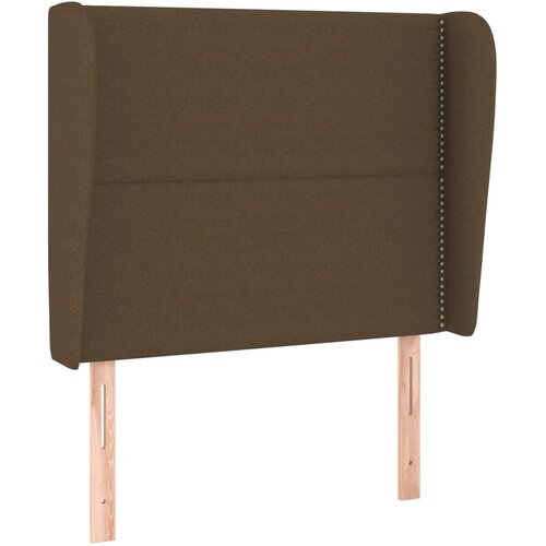 Maison Chic vzglavna omarica - nočna omarica - posteljna omarica z ušesi temno rjavo 103x23x118/128 cm blago, (21710348) Cene