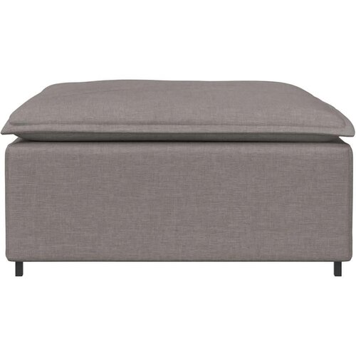  Modularni kauč s podnožjem sivo-smeđi 100x100x48 cm - Sivo-smeđa tabure Slike