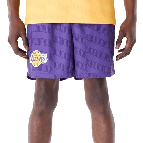 New Era Los Angeles Lakers All Over Print Graphic Purple kratke hlače Cene