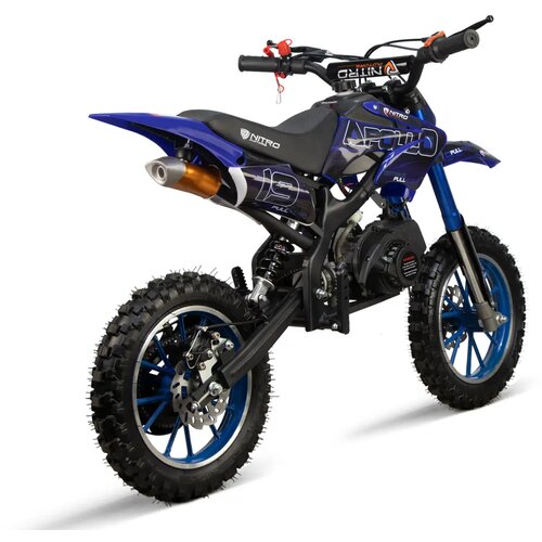 Nitro Motors Otro&amp;scaron;ki cross motor Apollo 49cc Pullstart Dirt Bike 10-palčno modra Slike