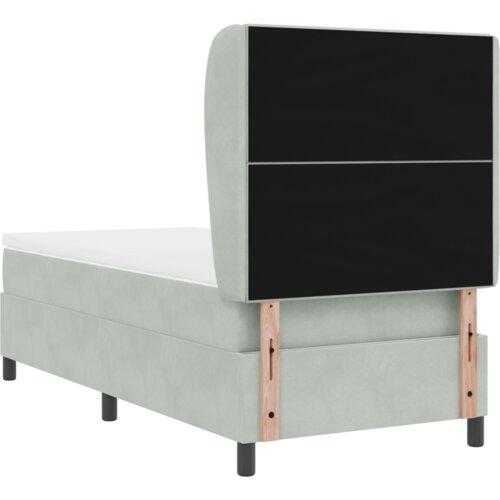 Box Spring Krevet s Madracem Svjetlosiva 90x190 cm Bar&amp;scaron;un Slike