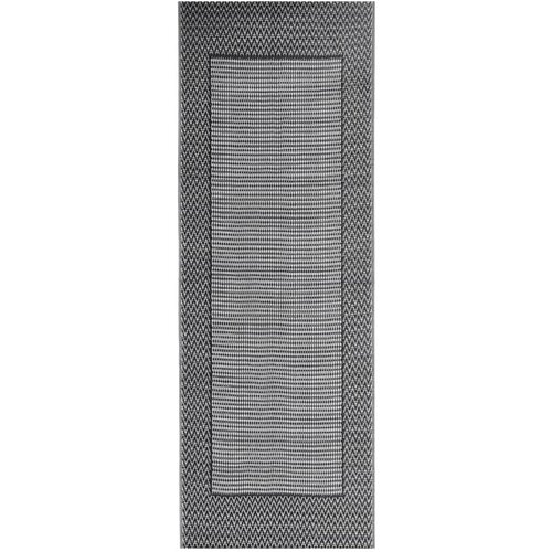 vidaXL Zunanja preproga črna 80x250 cm PP, (21027391) Cene