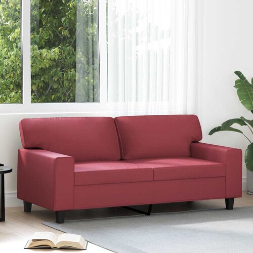  Dvosjed od tkanine crvena boja vina 140 cm umjetne kože Cijene