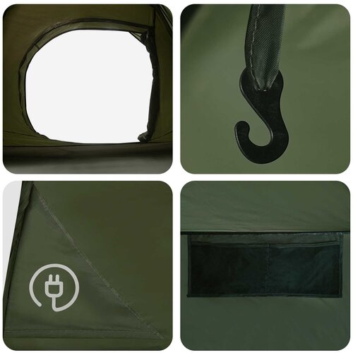 Instant &amp;scaron;ator s krovom Maslinastozelena 305 x 215 x 140 cm Slike