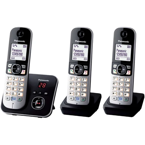 Panasonic KX-TG6823GB crni bežicni s telefon telefonskom sekretaricom