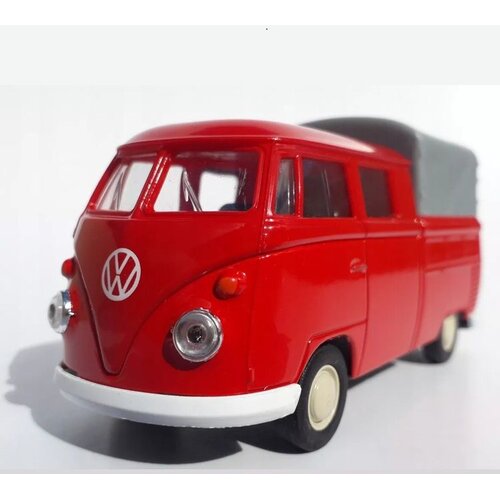 Volkswagen VW T1 double cabin pickup red 1:34 Slike