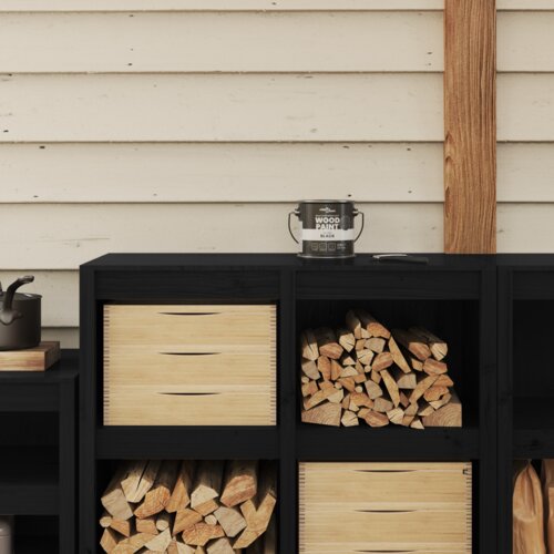 vidaXL Barva za les Črna 2.5 L Cene