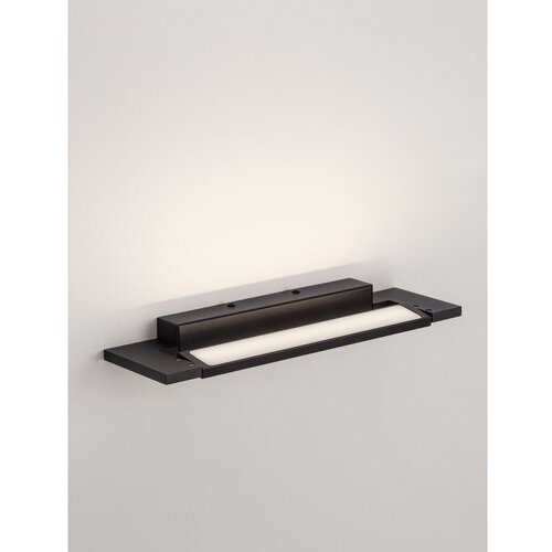 Nova Luce Mat črna aluminijasta LED stenska svetilka Livo &amp;ndash; Slike