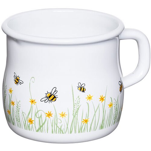 RIESS lonček z obrobo 8 cm / 3/8L čebela bel, (21350880) Slike