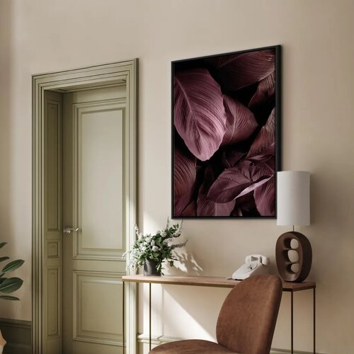  Slika - Velvet Leaves (1 Part) Vertical 60x90 Slike