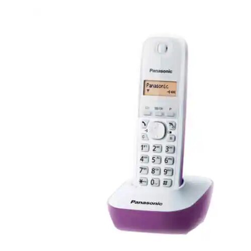 Panasonic telefon bežični, LED display, bijelo/ljubičasti, KX-TG1611FXF Cene