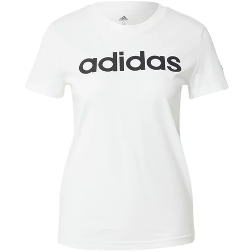 ADIDAS SPORTSWEAR Funkcionalna majica 'Essentials Logo' črna / bela