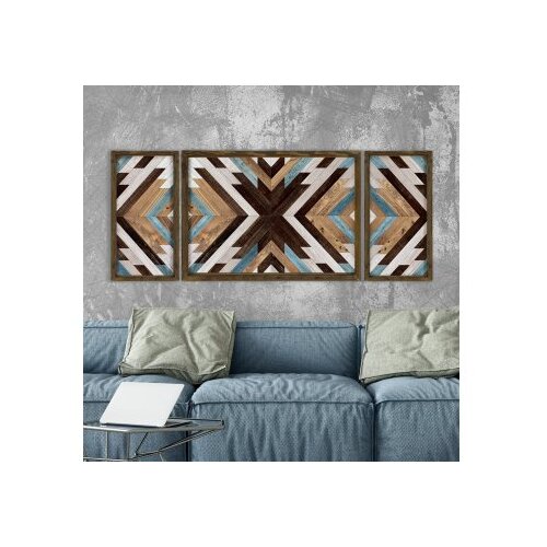 Wallity TAH038 Multicolor Decorative Framed MDF Painting Cene