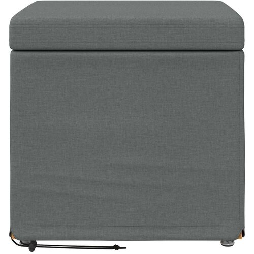  Stolica Tamno siva 41 x 41 x 40 cm Tkanina i konstruirano drvo - Tamno siva 40 cm tkanina Slike