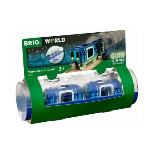 Brio Metro vlak in predor - Glow in the Dark Cene