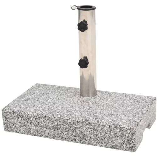 vidaXL Podstavek za senčnik granit pravokoten 25 kg