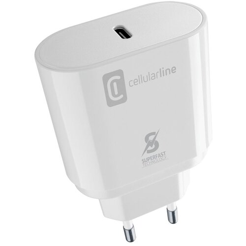 Cellular Line usb-c hišni polnilec 25W, bel, Cene