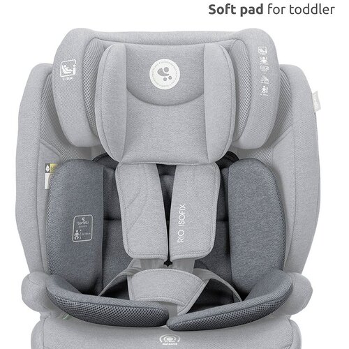 Lorelli Rio autosjedalica Isofix 76-150 cm, Grey Slike