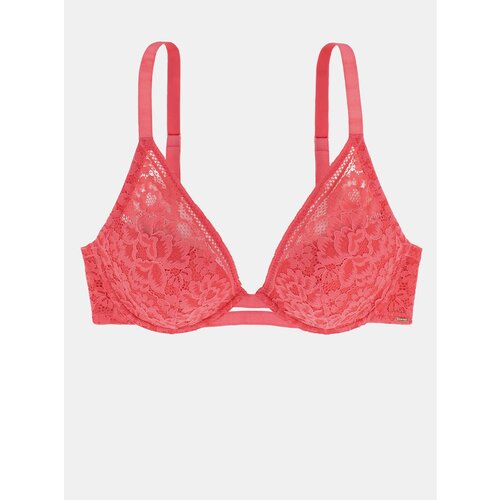 pink lace bra