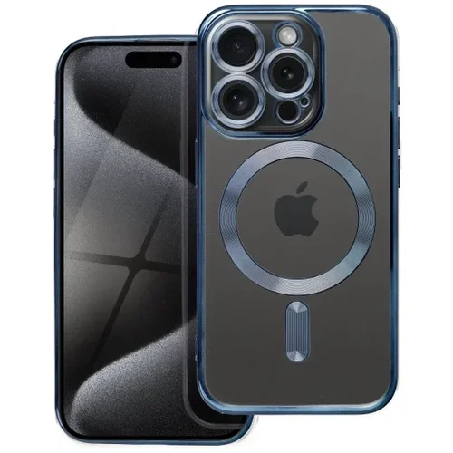  Electro Mag Cover case compatible with MagSafe for IPHONE 15 PRO blue titanium