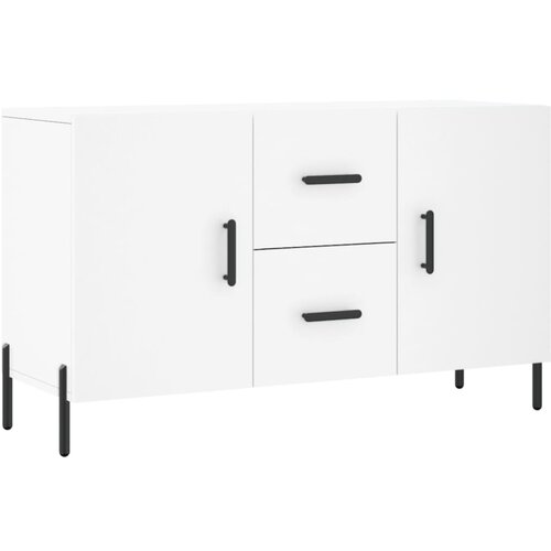 Maison Chic Komoda - Predalnik bela 100x36x60 cm inženirski les, (21716236) Slike