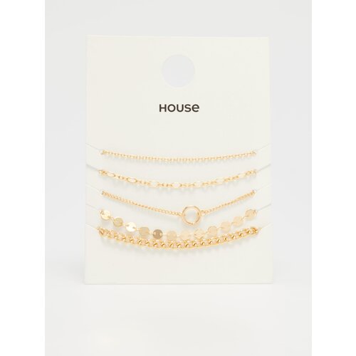 House - Komplet od 5 narukvica - Zlatna Cijene