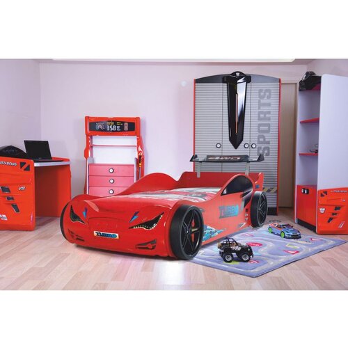 Hanah home Eko - Red Multicolor Car Bed Cene