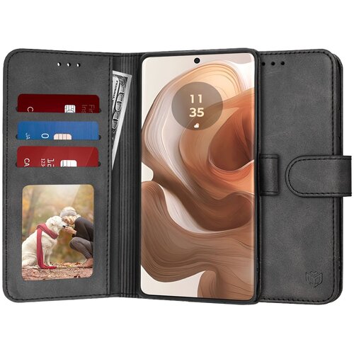 Techsuit Diary Book preklopna maska za Motorola Edge 50 Ultra &ndash; crna Cijene