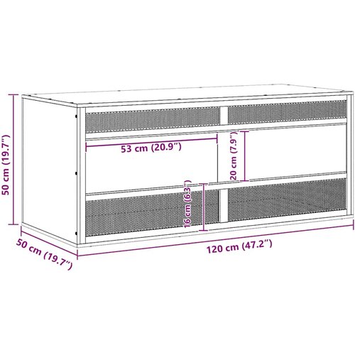  Terarij od konstruiranog drva 120 x 50 x 50 cm Slike