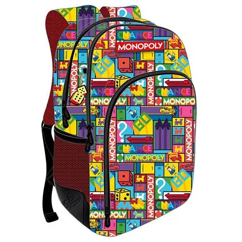 Luna must: monopoly &scaron;kolska torba, ruksak sa tri odjeljka 33x16x45cm Cijene