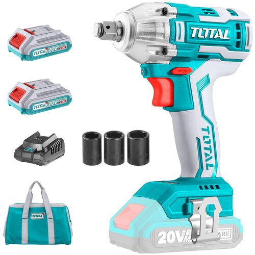 Total akumulatorski udarni odvijač 300Nm/1/2"/ INDUSTRIAL (SET Baterija 2x2Ah, Punjač, Torba) (TIWLI2001) Cijene