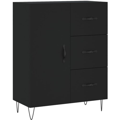 Maison Chic Komoda - Predalnik črna 69,5x34x90 cm inženirski les, (21715733) Slike