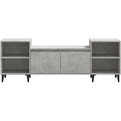  TV ormarić boja betona 160x35x55 cm od konstruiranog drva Siva Slike