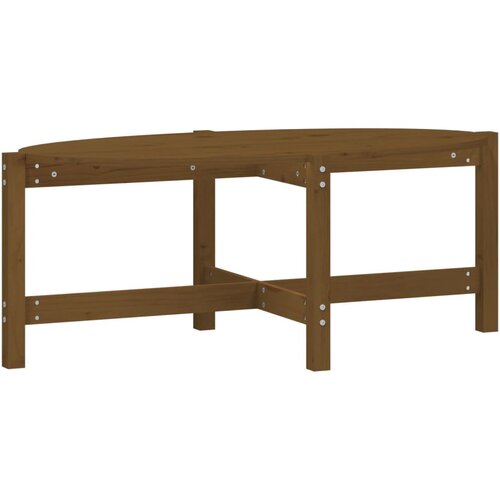 Maison Chic Klubska mizica - kavna mizica - Nizka mizica medeno rjava 118x63x45 trdna borovina, (21753546) Slike