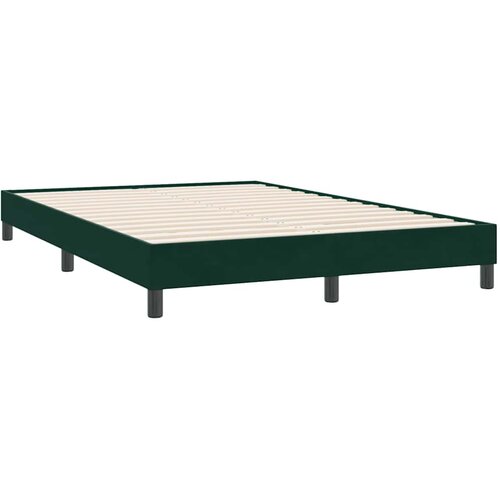 Box Spring krevet s madracem tamno zeleni 160x220 cm bar&amp;scaron;un Slike