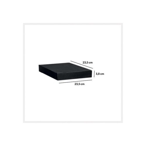 Five Zidna polica FIXY 23,5x23,5x3,8 cm mdf/drvo, Crna Cene