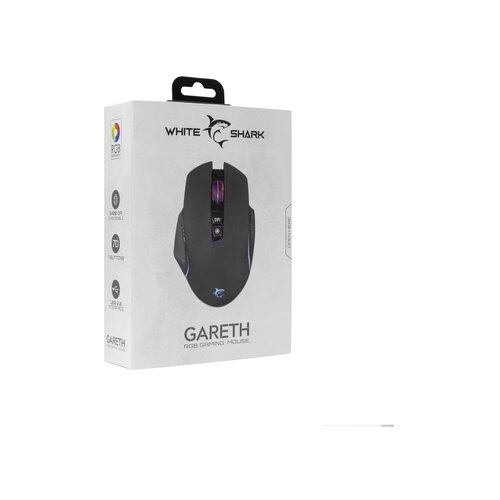 White Shark Gareth GM-5009 Black RGB miš Slike