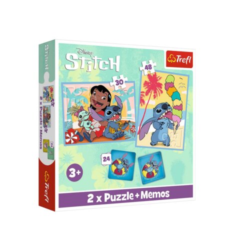 Puzzle Memos 2u1 Lilo i Stitch, Happy Day Trefl 93585 Cene