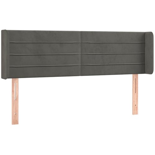 Maison Chic vzglavna omarica - nočna omarica - posteljna omarica z u&amp;scaron;esi temno sivo 147x16x78/88 cm žamet, (21711873) Slike