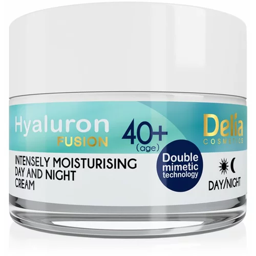 Delia Cosmetics Hyaluron Fusion 40+ intenzivna hidratantna krema protiv bora 50 ml