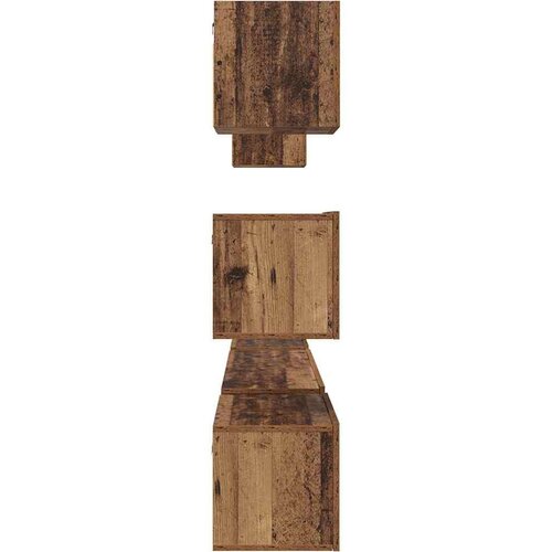  Set TV komoda Zidne Ostalo s pohranom s vratima 8 pcs Staro drvo 60 x 30 x 30 cm Slike