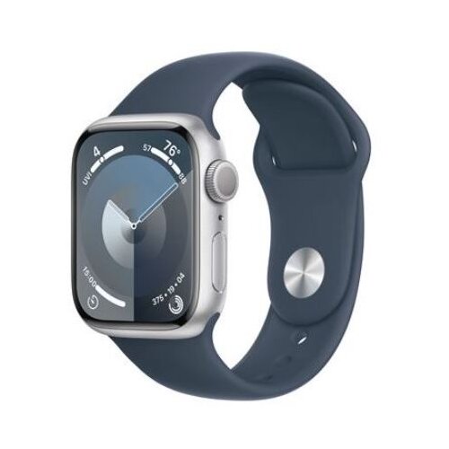 Apple watch series 9 41mm silver aluminium case, storm blue sport band - m/l Cijene