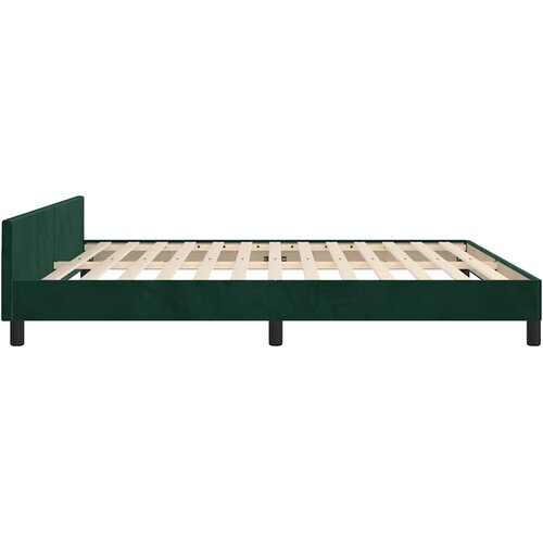  Okvir za krevet s uzglavljem tamnozeleni 180x200 cm bar&amp;scaron;unasti Slike