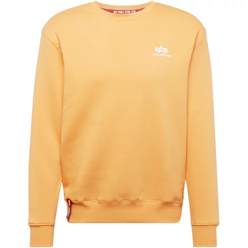 Alpha Industries Sweater majica narančasta / bijela